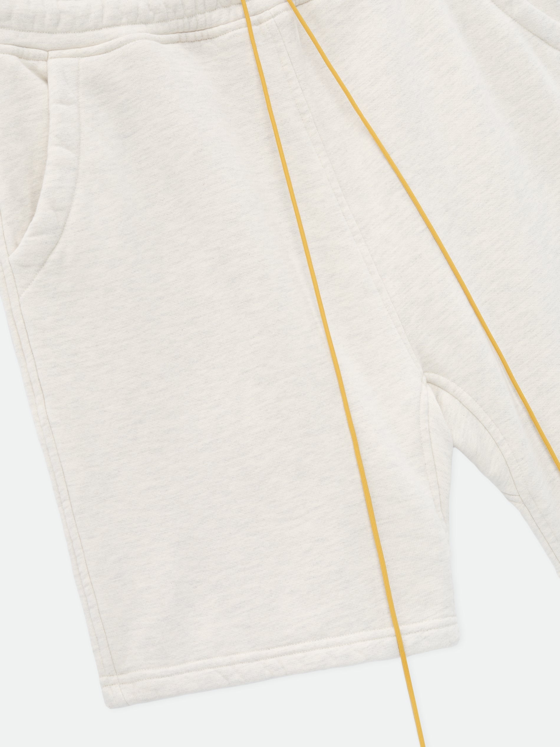 RHUDE MEN'S OAT SWEATSHORTS WITH DRAWSTRING