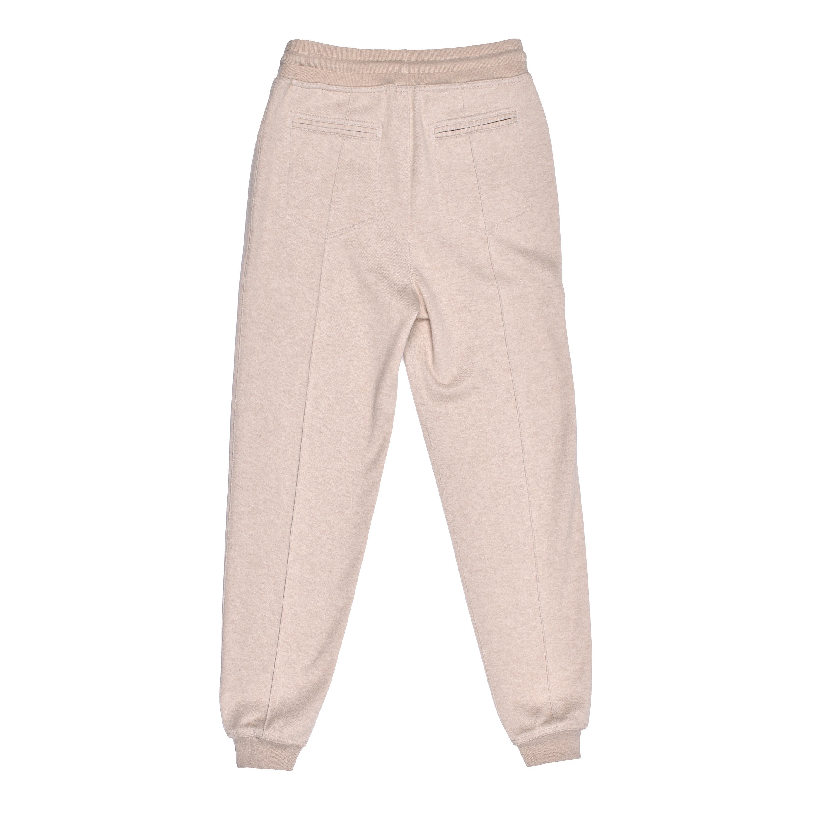 BRUNELLO CUCINELLI MEN'S SAND CASHMERE BLEND JOGGER TROUSERS