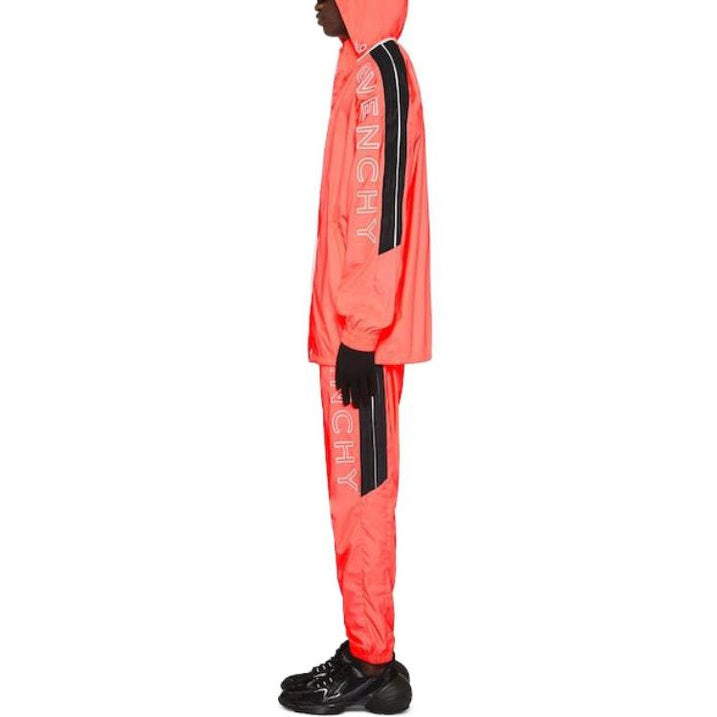 GIVENCHY MEN'S CORAL RELAXED FIT TRACK TROUSERS