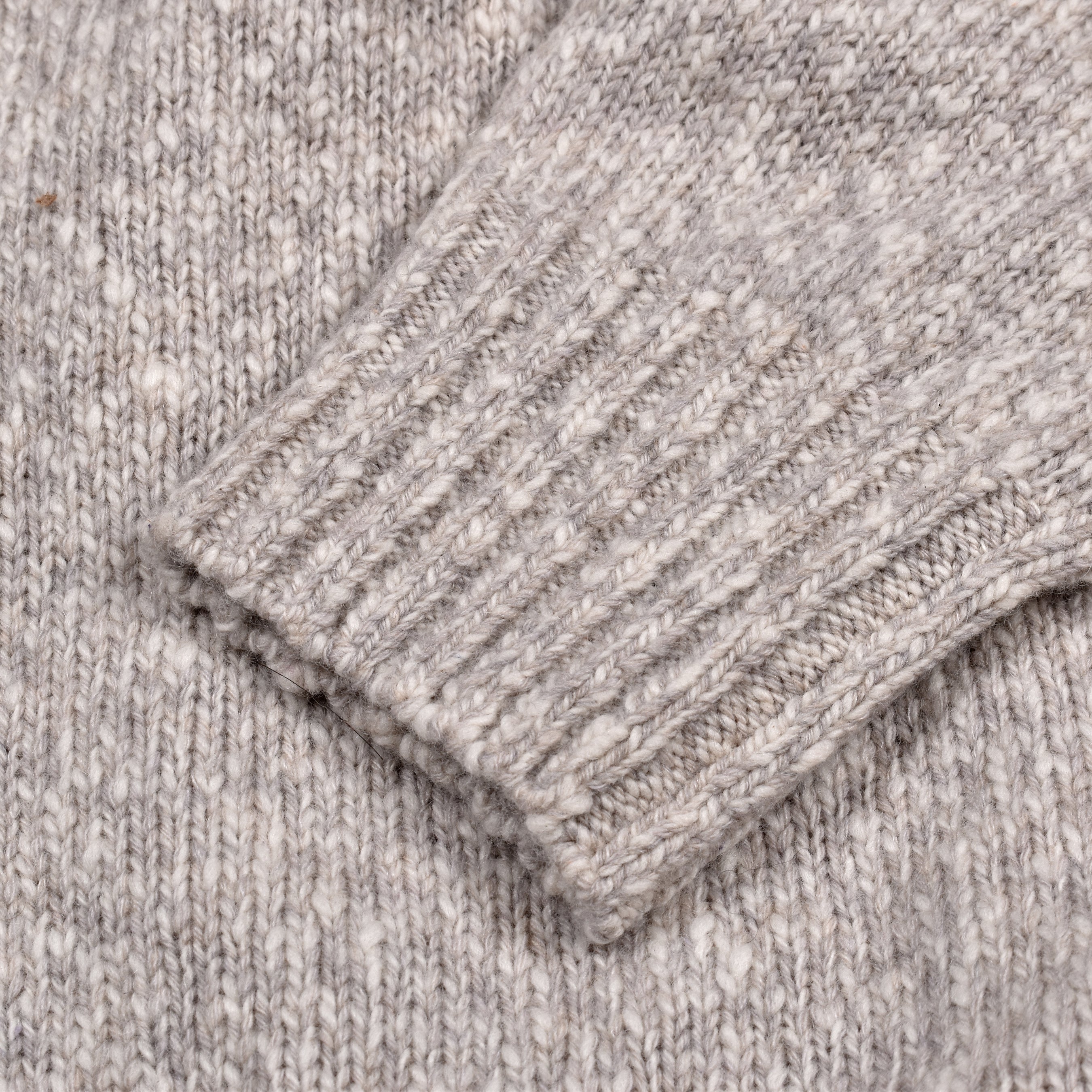 BRUNELLO CUCINELLI MEN'S MOTHER OF PEARL CASHMERE BLEND KNIT SWEATER