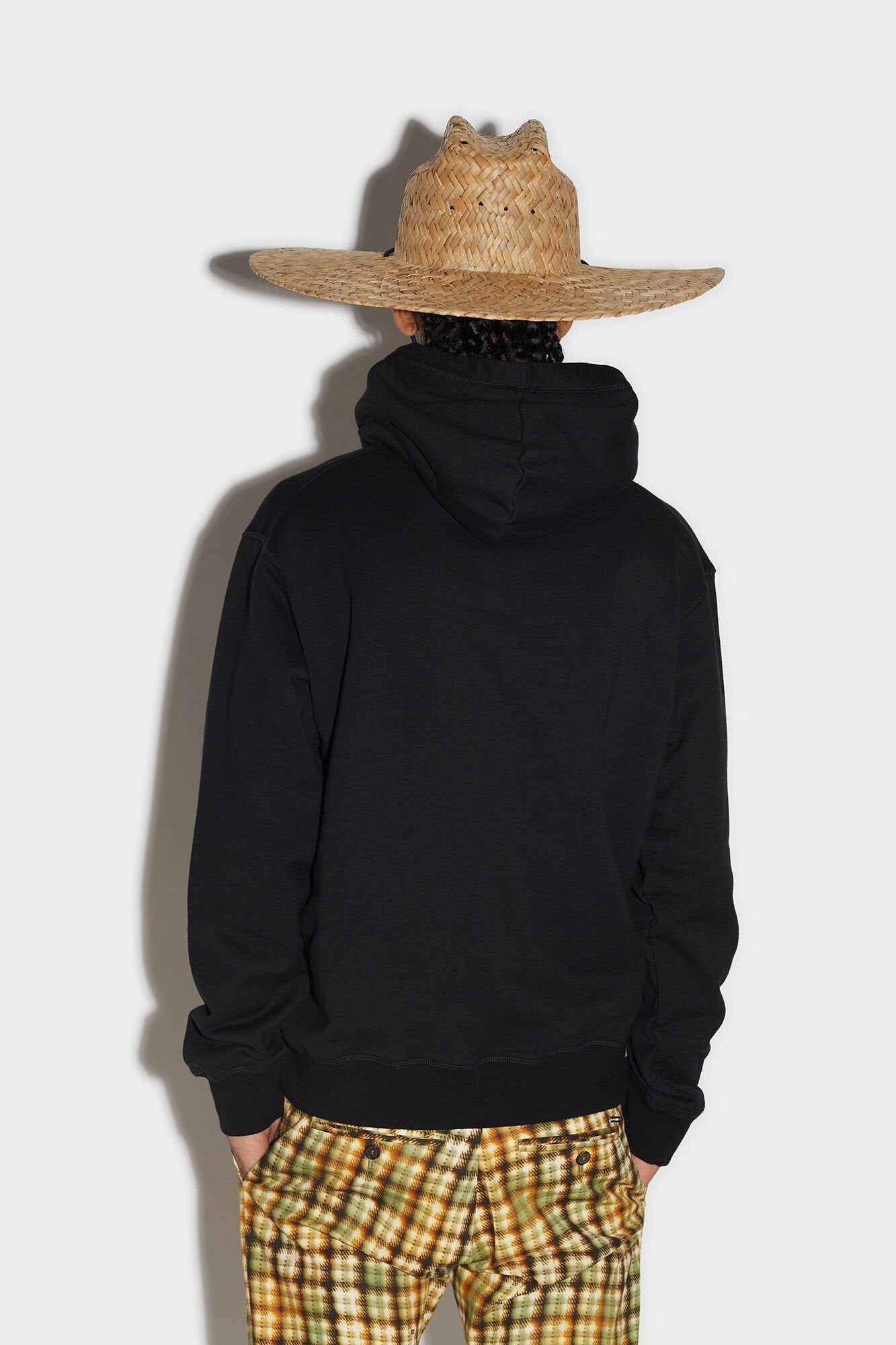 DSQUARED2 MEN'S BLACK GRAPHIC PRINT HOODIE