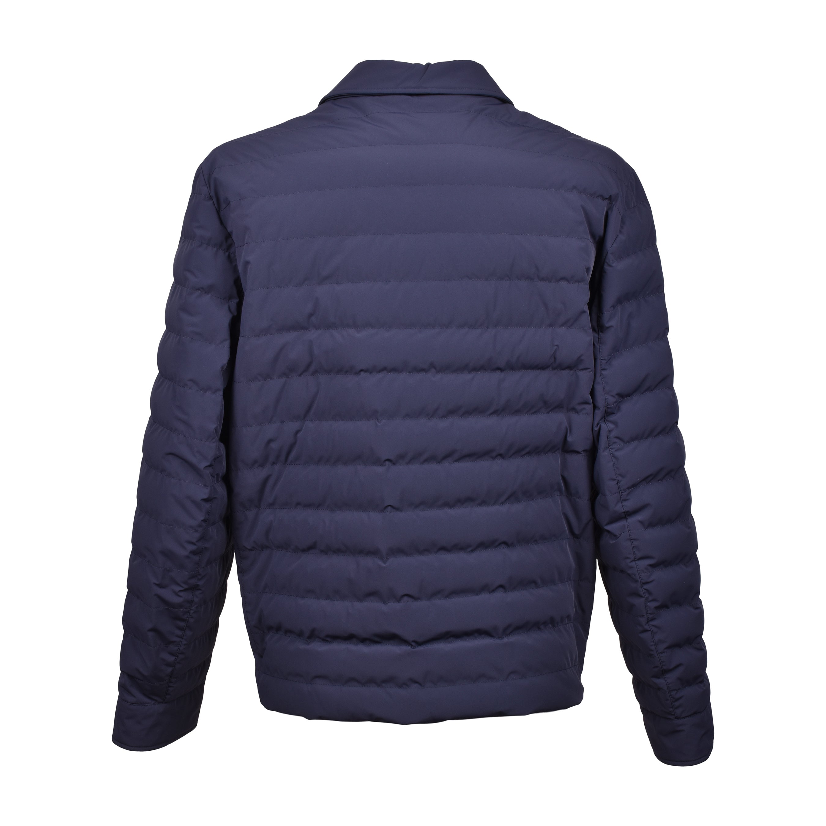 BRUNELLO CUCINELLI MEN'S INDIGO QUILTED DOWN PUFFER JACKET