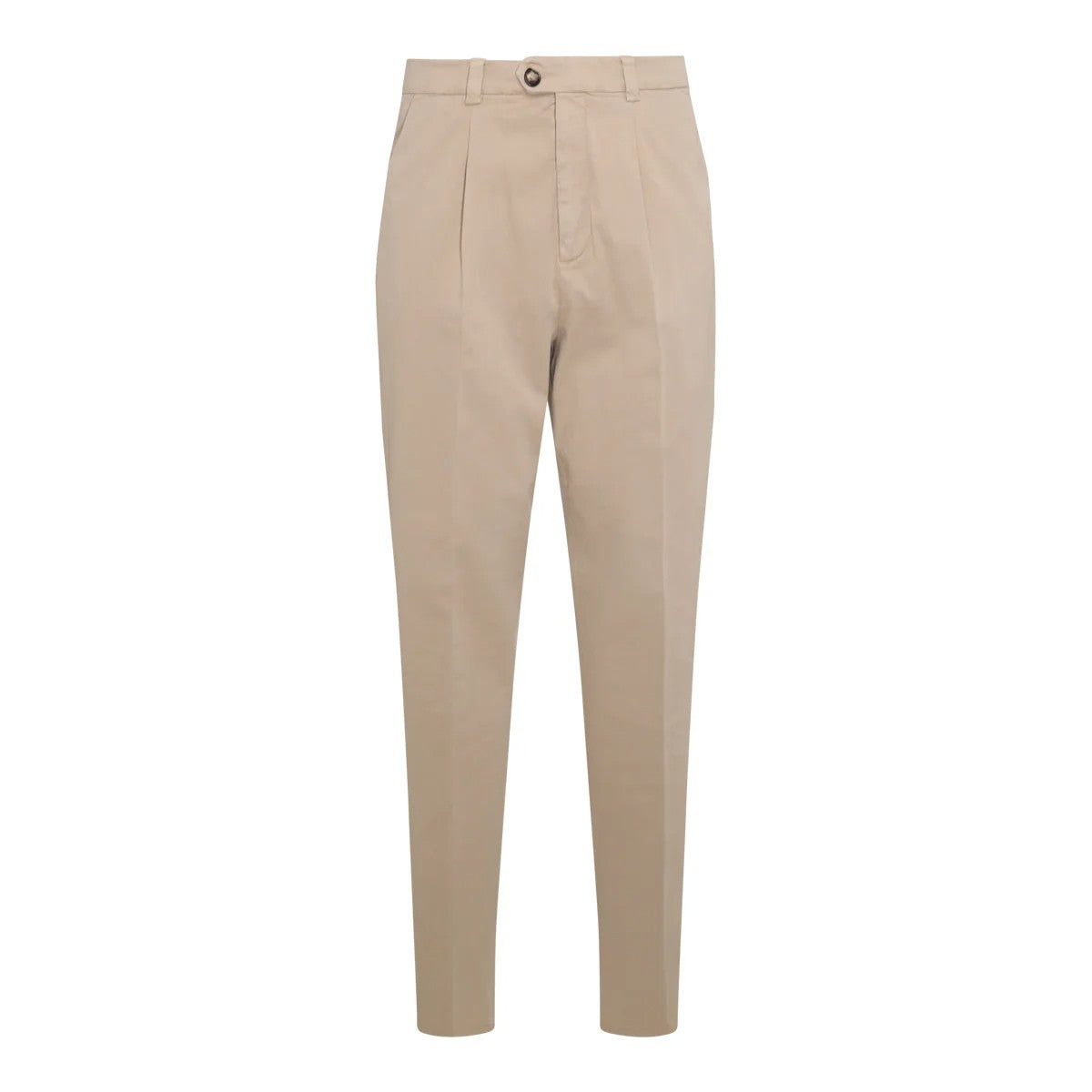 BRUNELLO CUCINELLI MEN'S LIGHT CAMEL CASHMERE BLEND TROUSERS