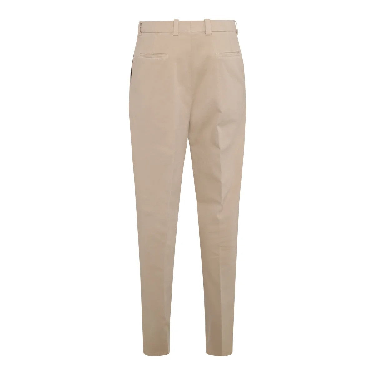 BRUNELLO CUCINELLI MEN'S LIGHT CAMEL CASHMERE BLEND TROUSERS
