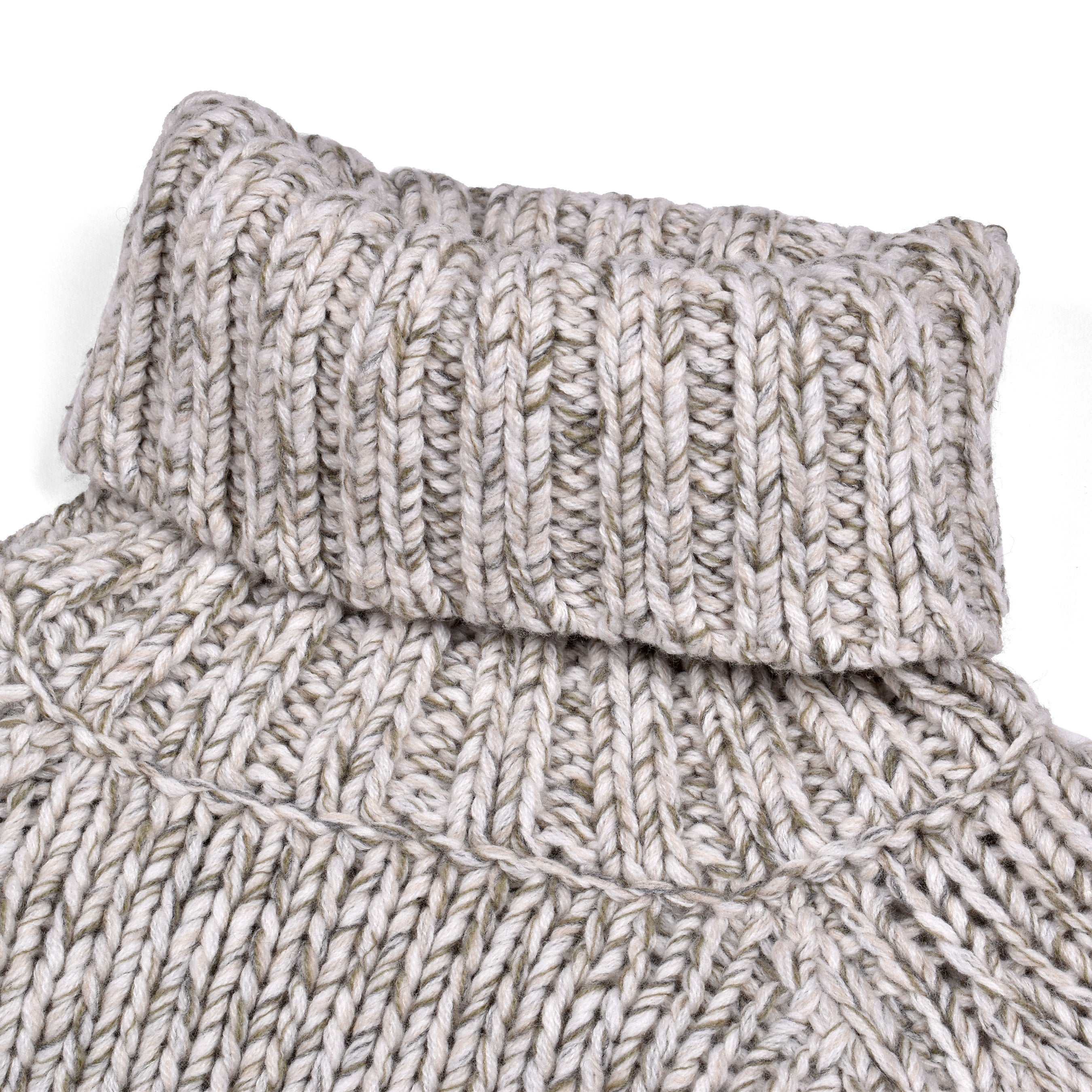 BRUNELLO CUCINELLI MEN'S GRAY CASHMERE KNIT TURTLENECK SWEATER