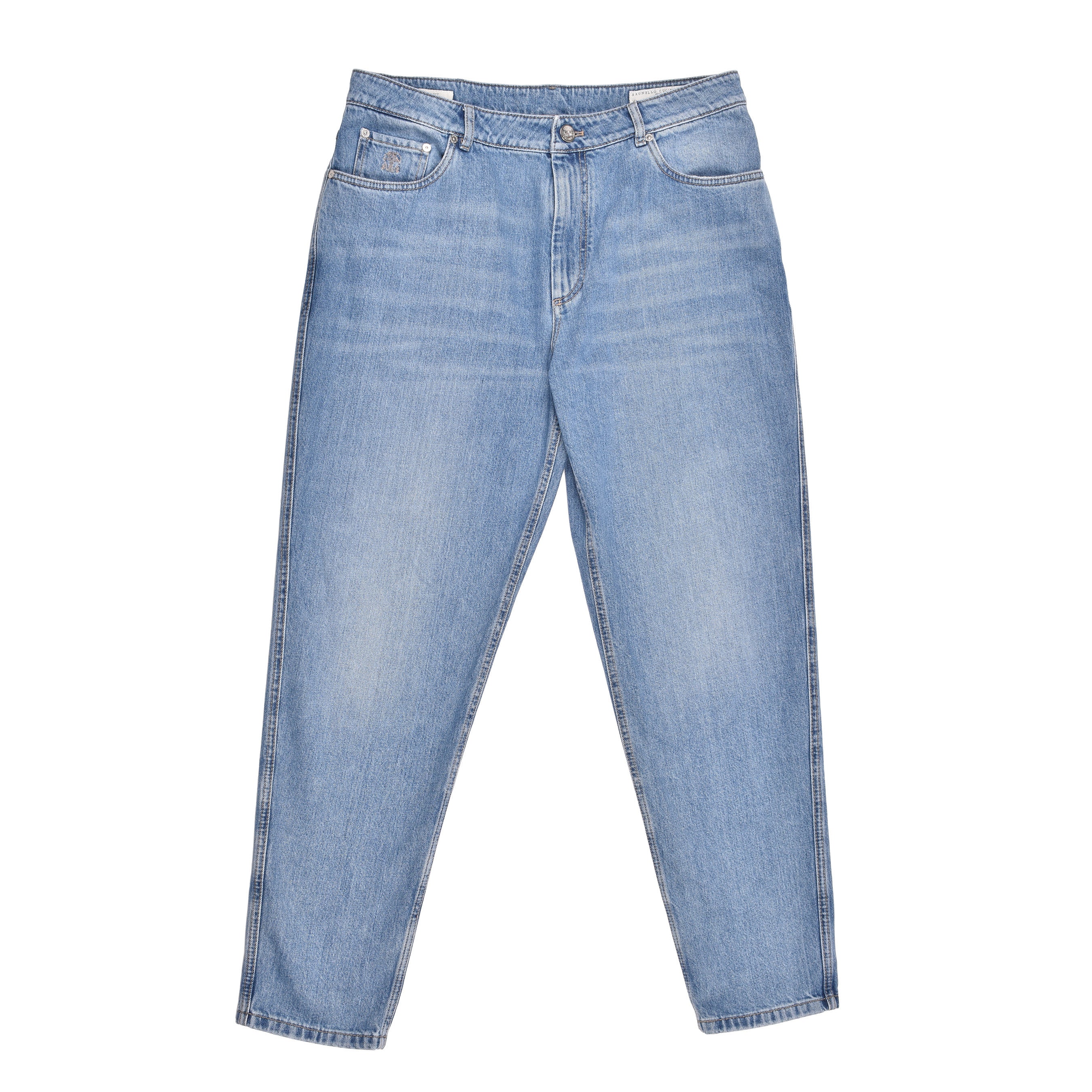 BRUNELLO CUCINELLI MEN'S EASY FIT FIVE POCKET DENIM STYLE JEAN PANTS NEW