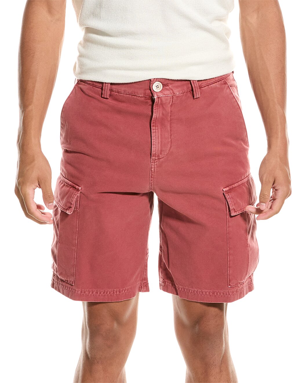 BRUNELLO CUCINELLI MEN'S CURRANT CARGO BERMUDA SHORTS