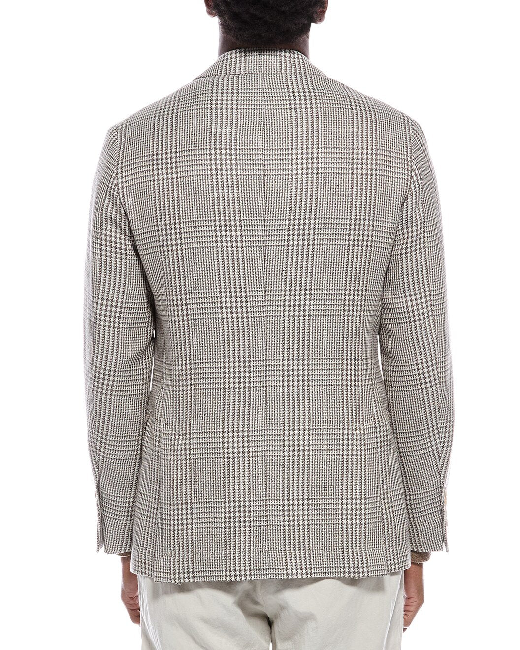 BRUNELLO CUCINELLI MEN'S PLAID DECONSTRUCTED BLAZER