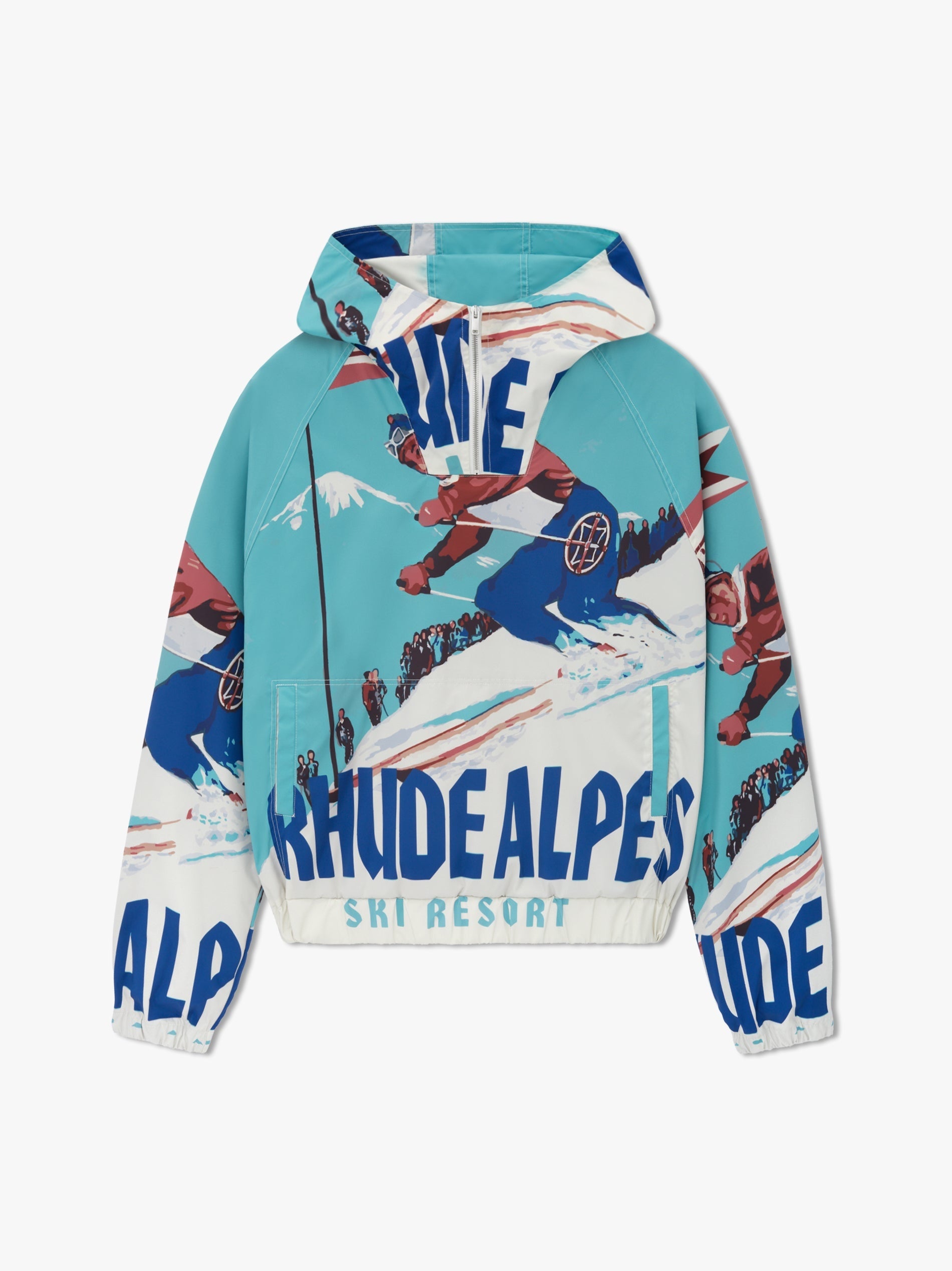 RHUDE UNISEX'S MULTI-COLOR GRAPHIC ANORAK JACKET