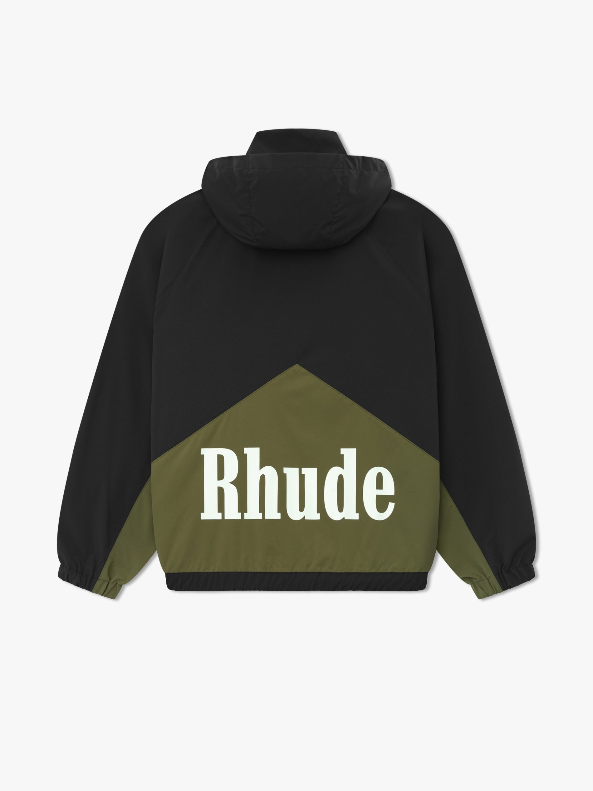 RHUDE UNISEX'S BLACK OLIVE TRACK JACKET