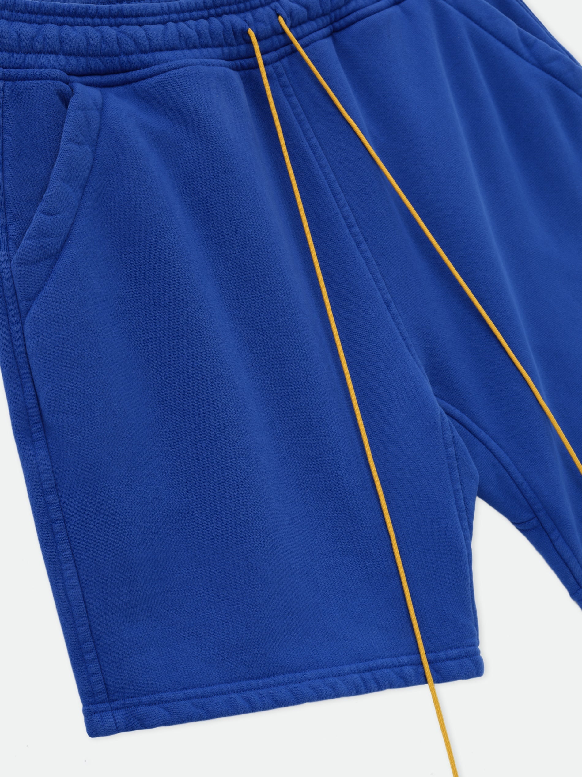 RHUDE MEN'S COBALT BLUE SWEAT SHORTS