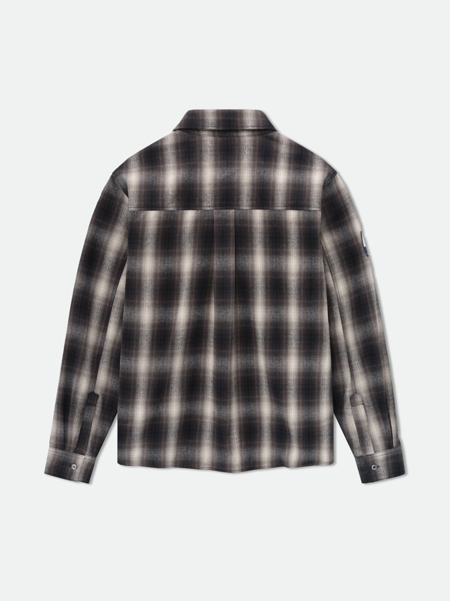 RHUDE MEN'S MULTI PLAID RACING FLANNEL SHIRT