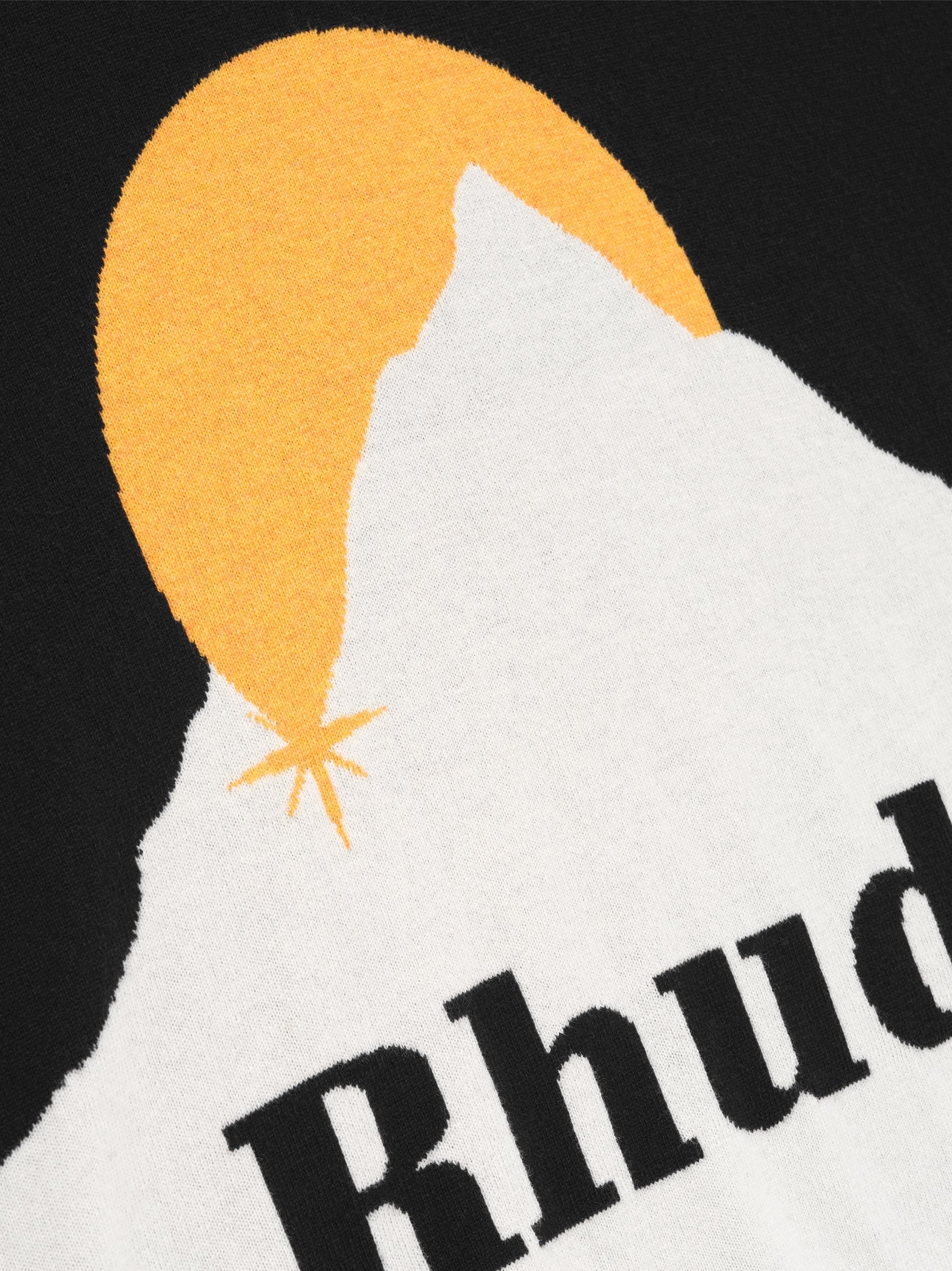 RHUDE MEN'S BLACK CASHMERE BLEND KNIT TEE