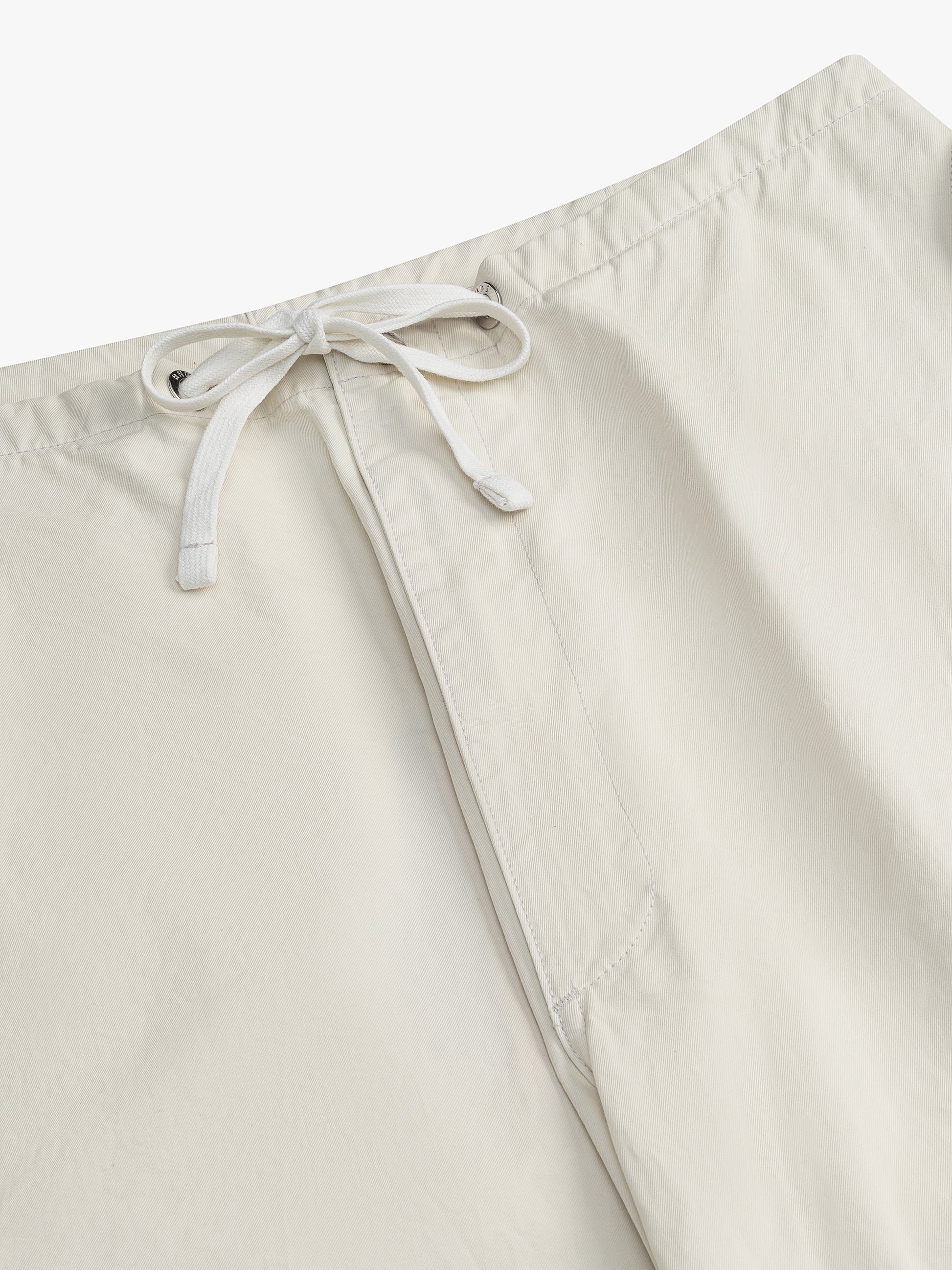 RHUDE WOMEN'S OFF-WHITE PARACHUTE TROUSERS