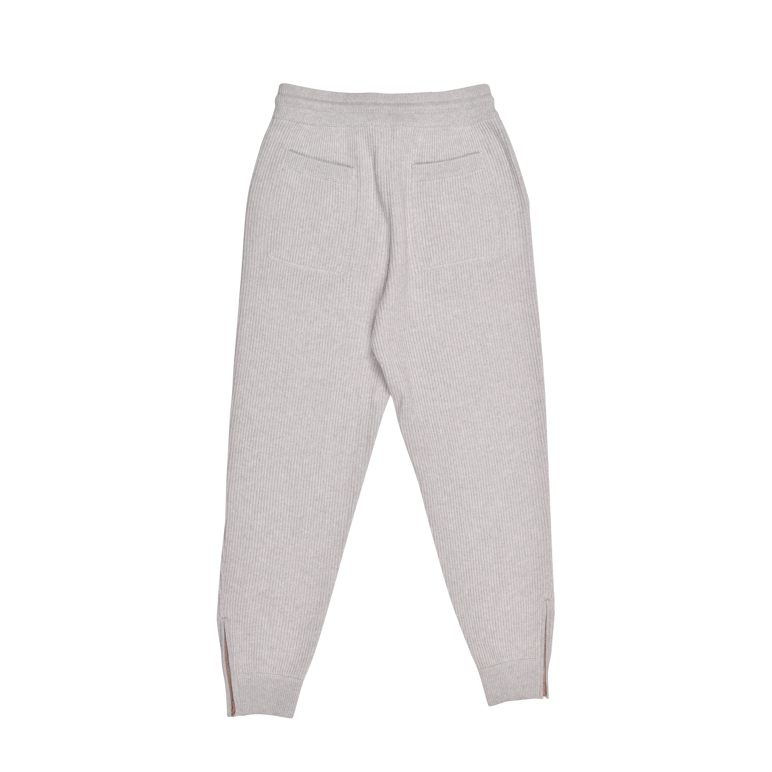 BRUNELLO CUCINELLI MEN'S GRAY CASHMERE KNIT SWEATPANTS