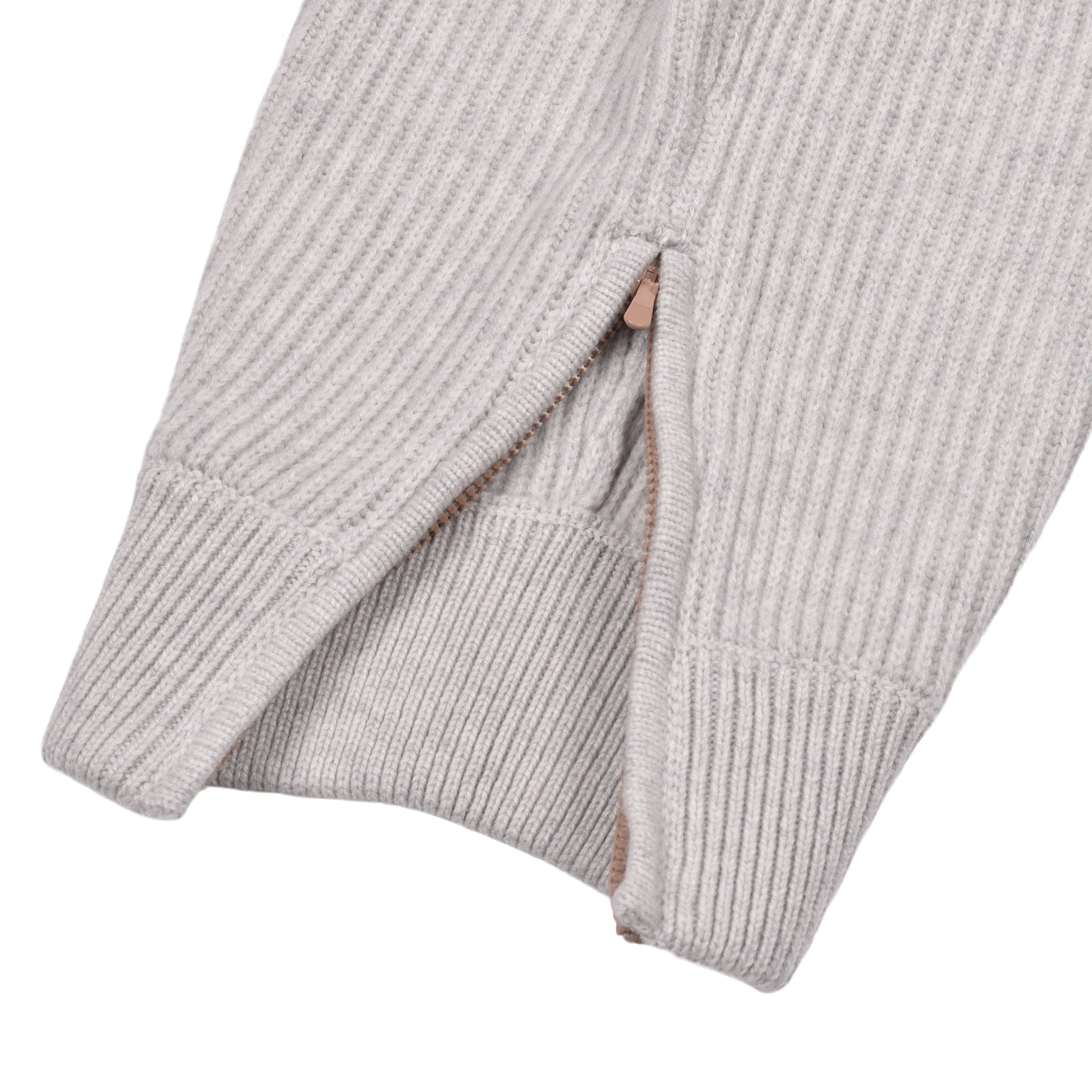 BRUNELLO CUCINELLI MEN'S GRAY CASHMERE KNIT SWEATPANTS