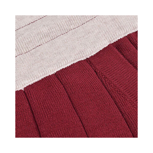 BRUNELLO CUCINELLI MEN'S BURGUNDY KNIT BERMUDA SHORTS