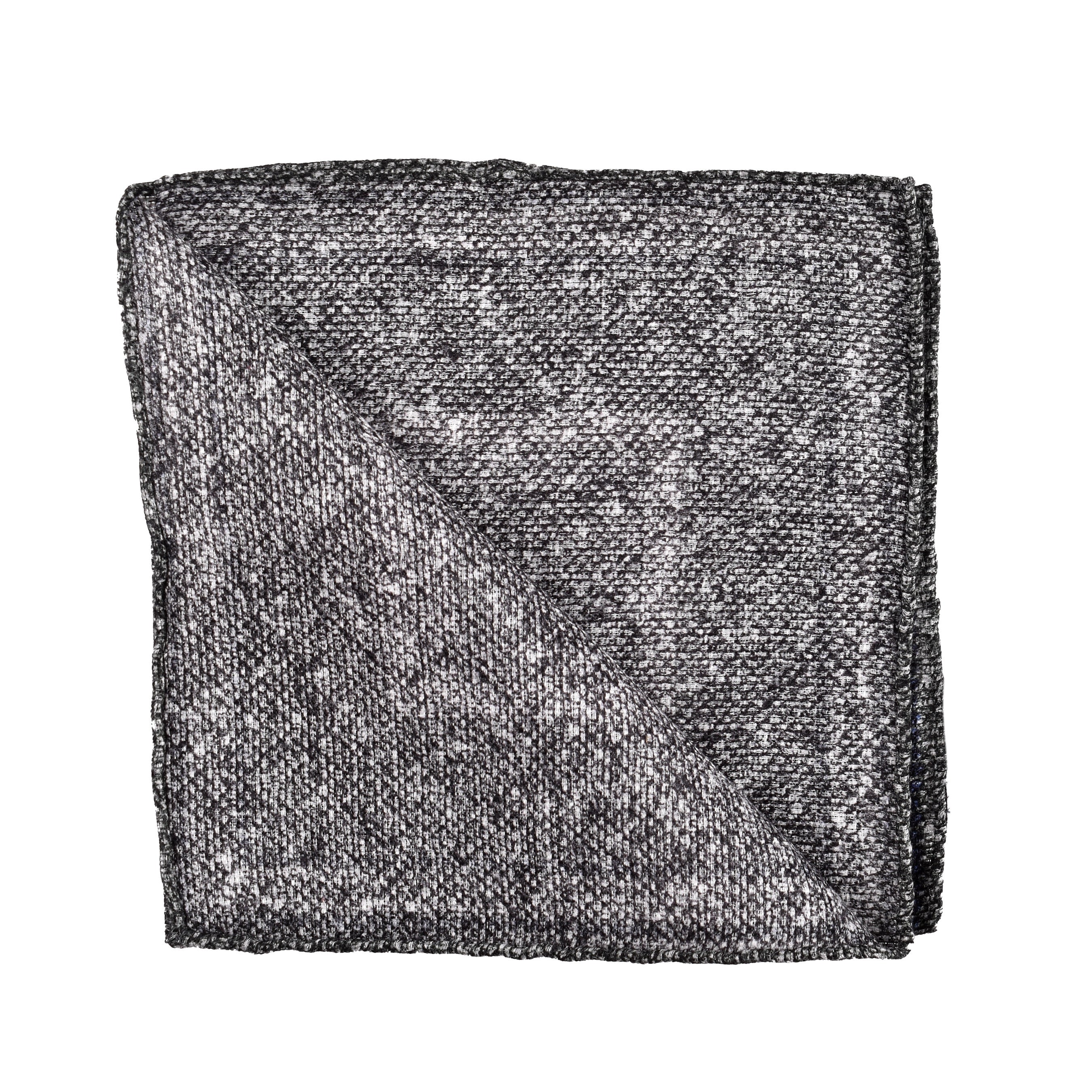 BRUNELLO CUCINELLI MEN'S SAGE GRAY LINEN POCKET SQUARE