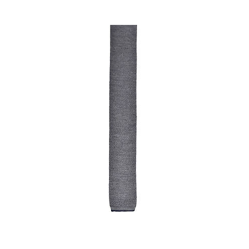 BRUNELLO CUCINELLI MEN'S GREY WOOL SKINNY KNIT TIE