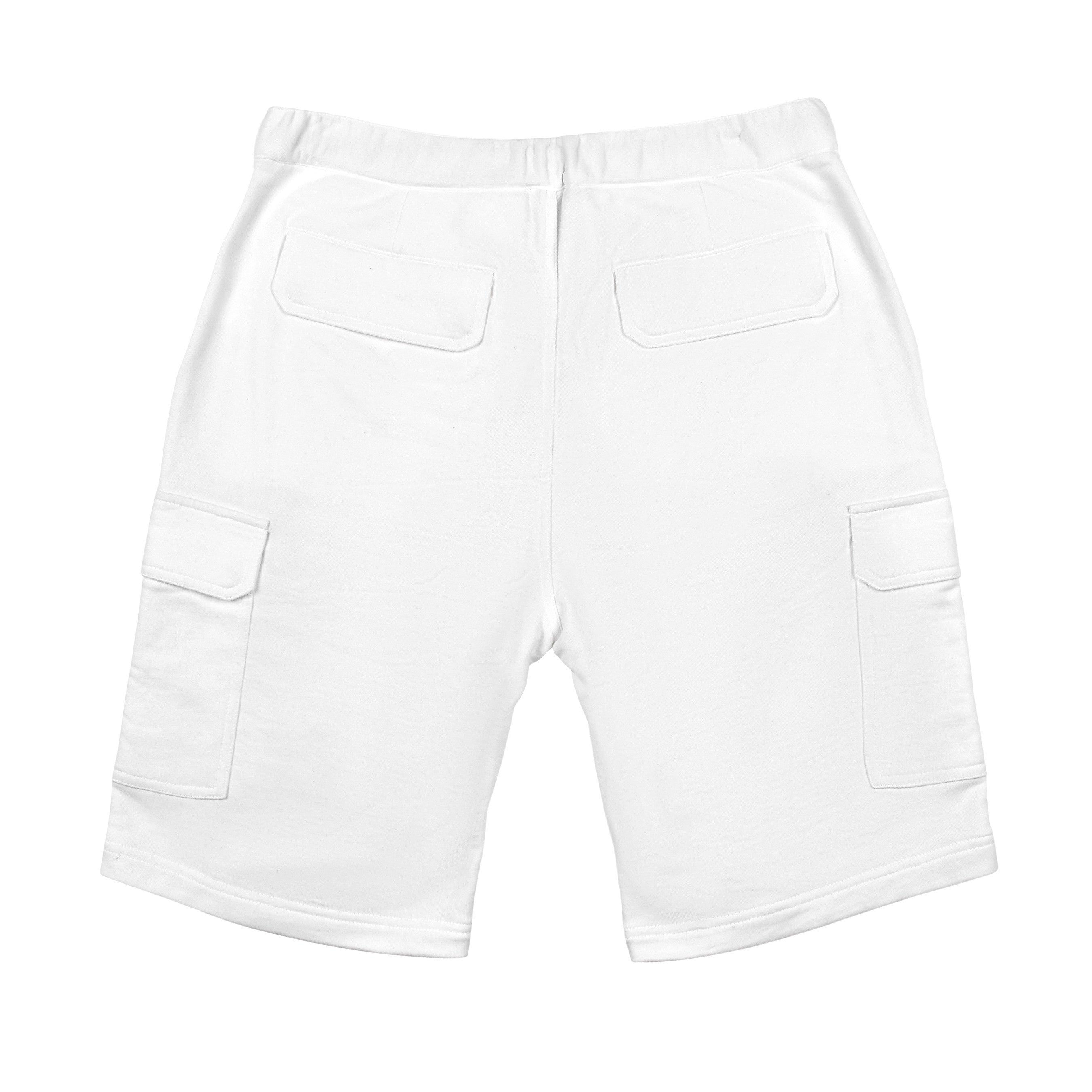 BRUNELLO CUCINELLI MEN'S OFF WHITE CARGO SHORTS