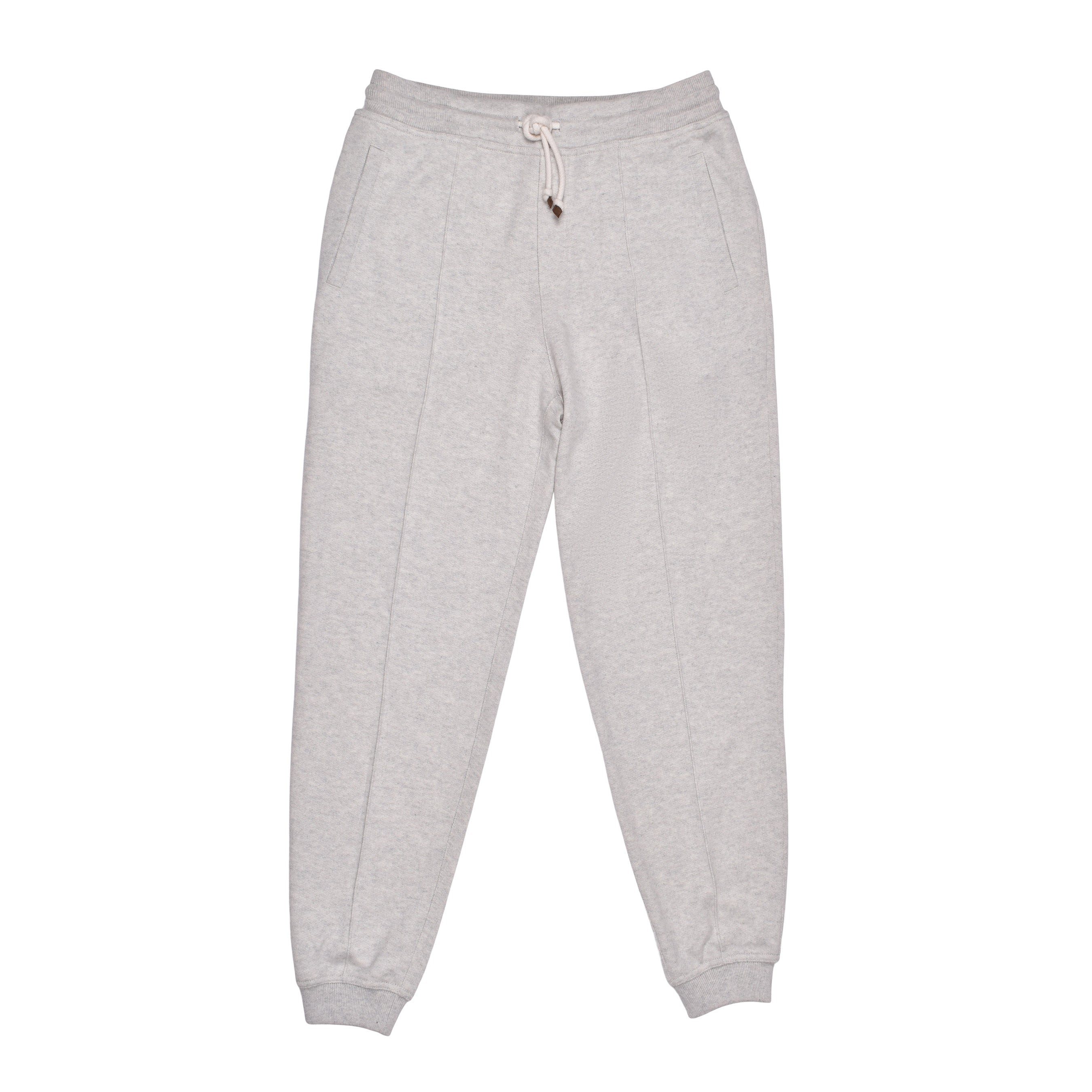 BRUNELLO CUCINELLI MEN'S GRAY CASHMERE ATHLETIC TROUSERS