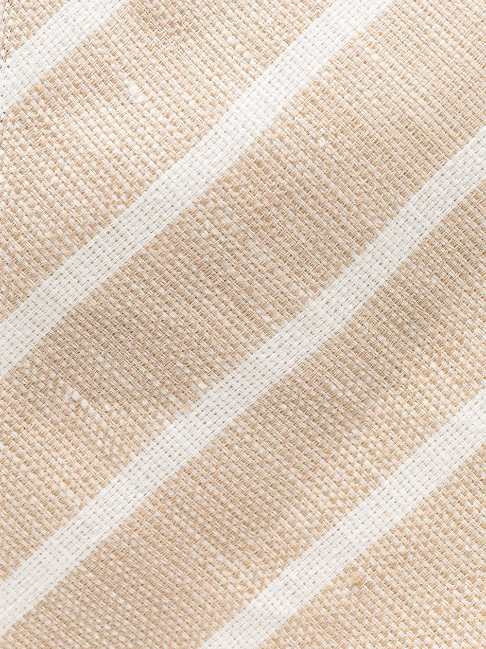 BRUNELLO CUCINELLI MEN'S SAND STRIPED LINEN TIE