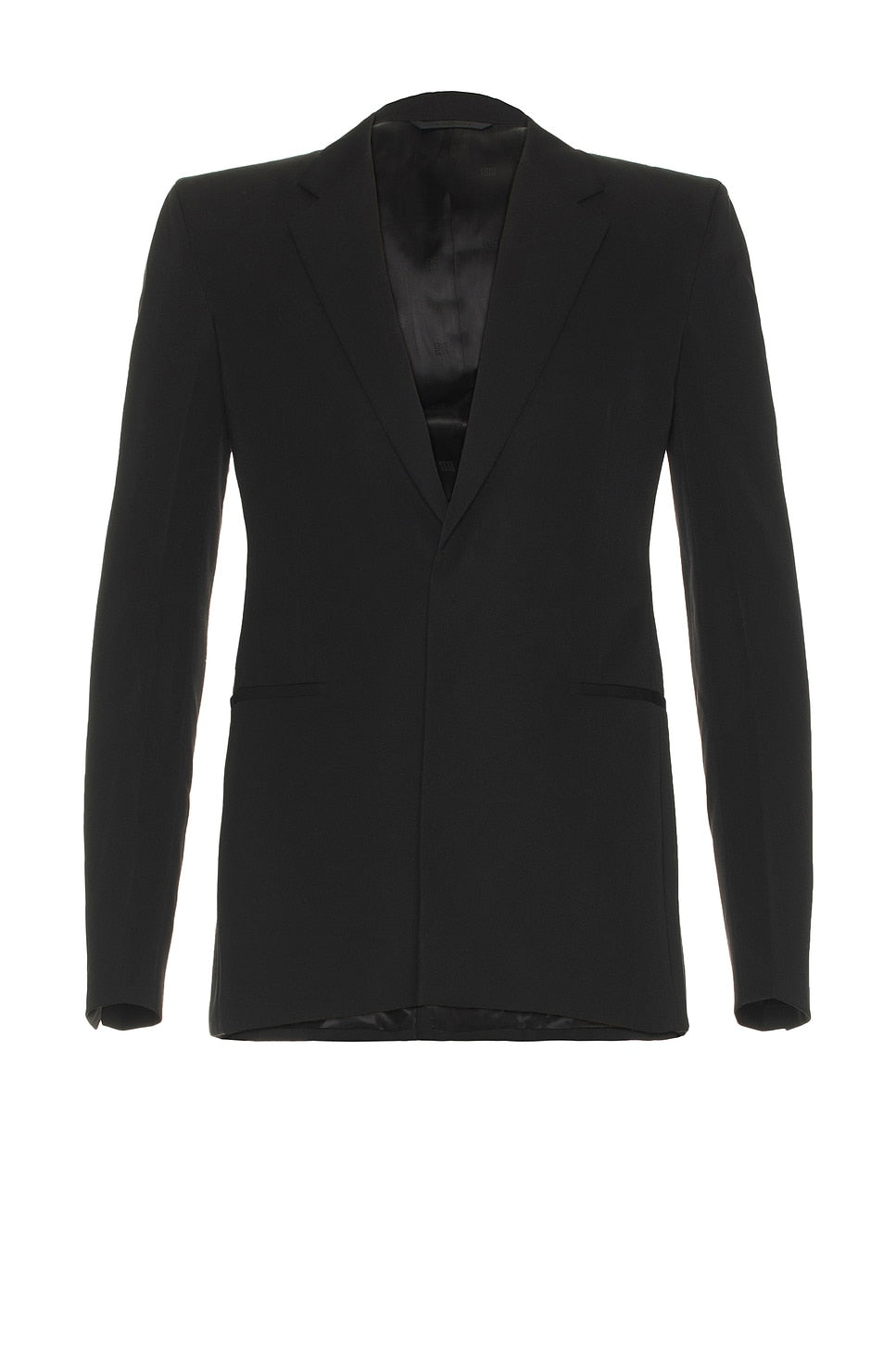 GIVENCHY MEN'S BLACK FITTED TAILORED JACKET