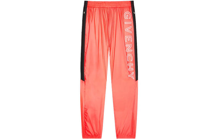 GIVENCHY MEN'S CORAL RELAXED FIT TRACK TROUSERS