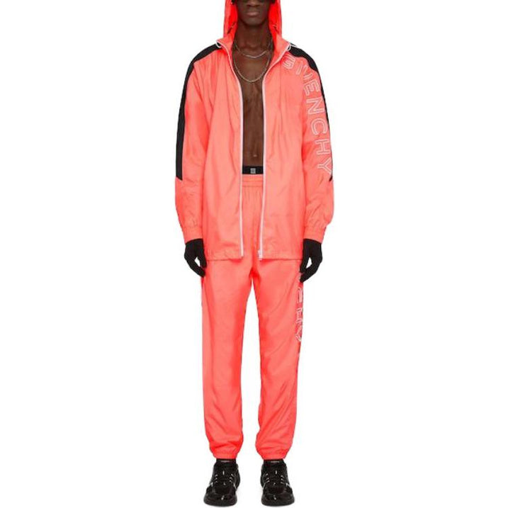 GIVENCHY MEN'S CORAL RELAXED FIT TRACK TROUSERS