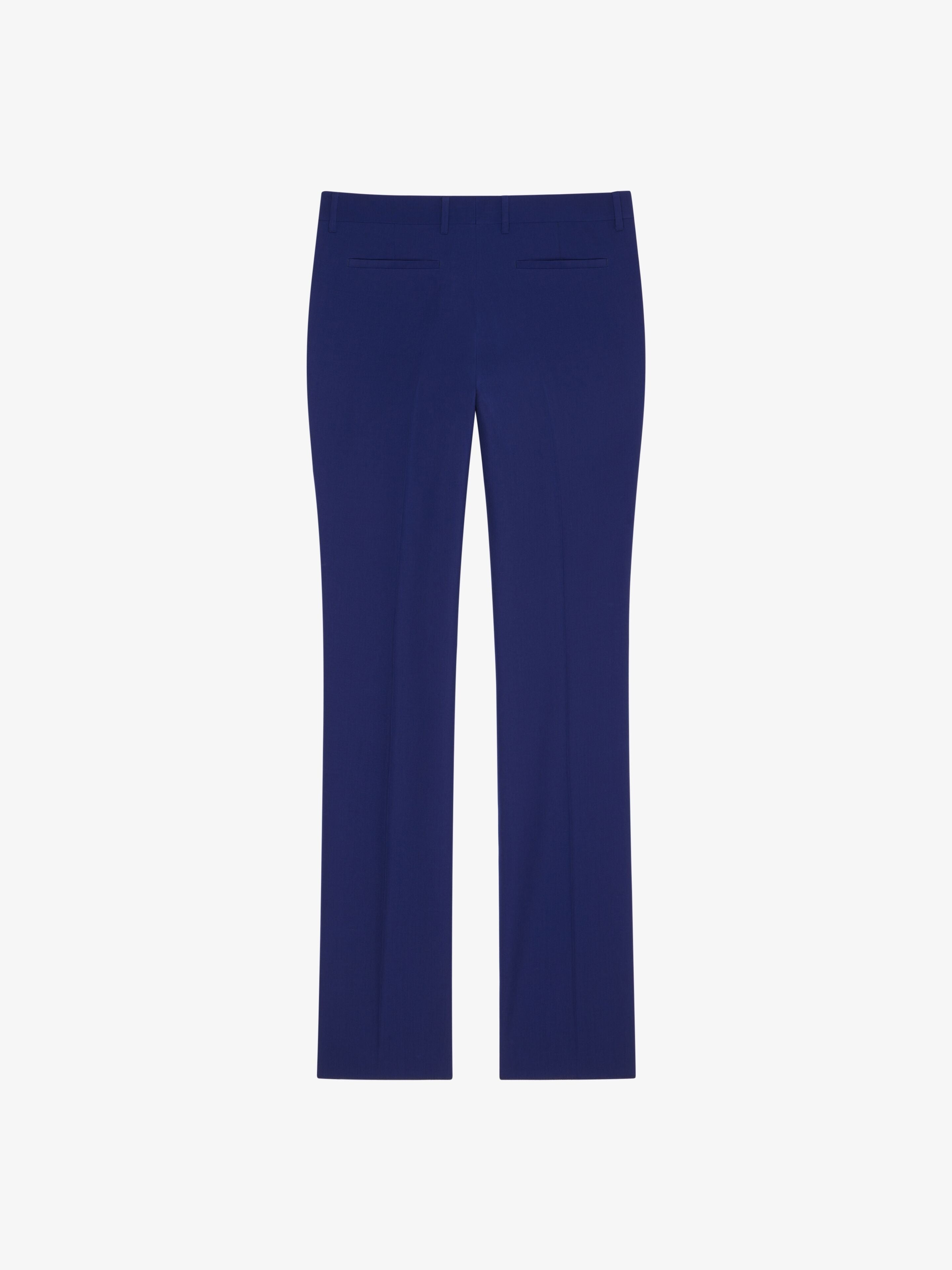 GIVENCHY MEN'S COBALT BLUE CLASSIC FIT TROUSERS