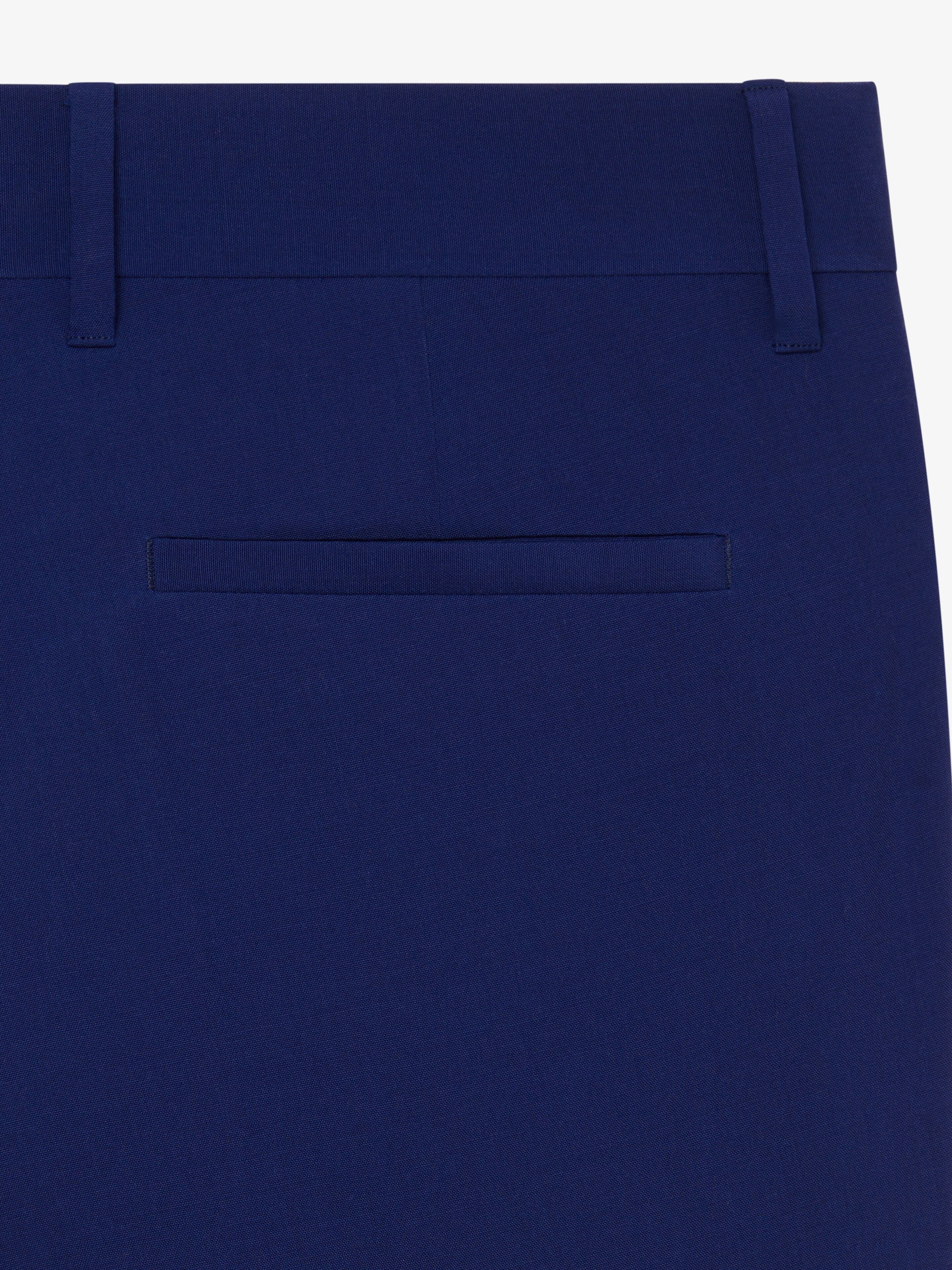 GIVENCHY MEN'S COBALT BLUE CLASSIC FIT TROUSERS