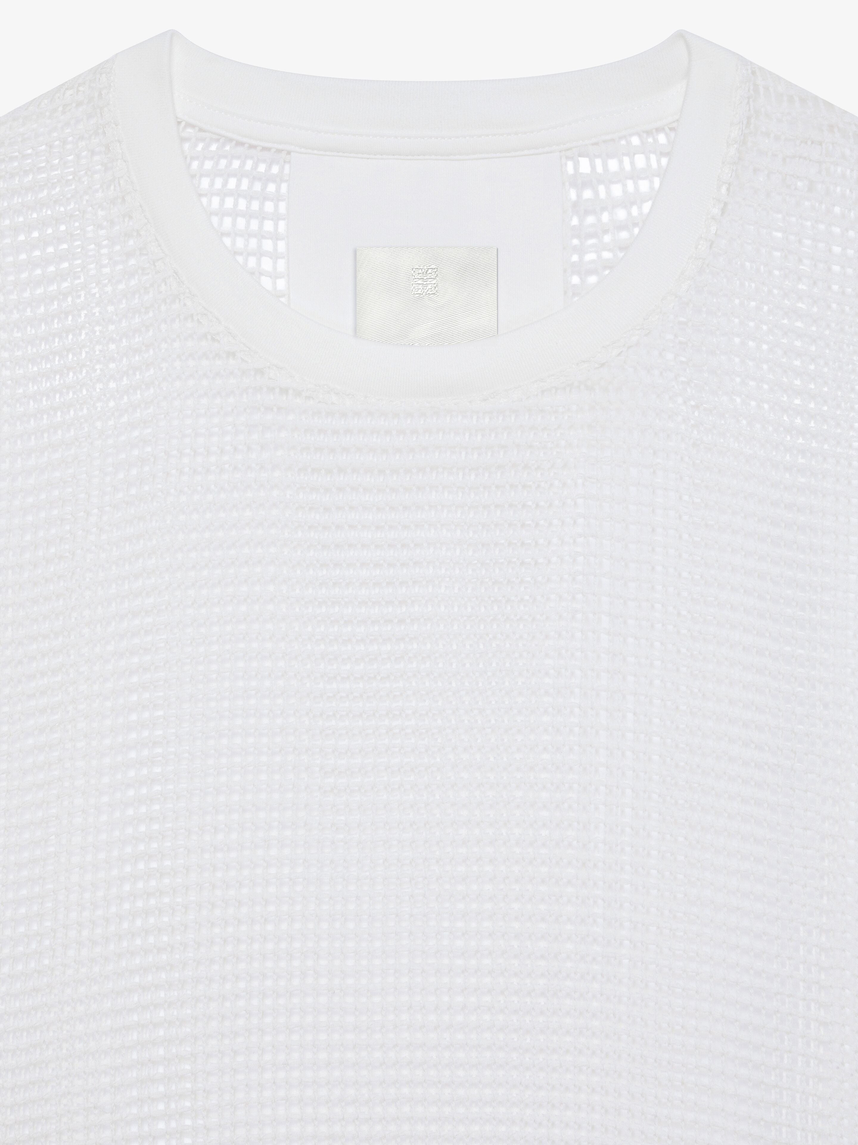 GIVENCHY MEN'S WHITE OVERSIZED SLEEVELESS TOP