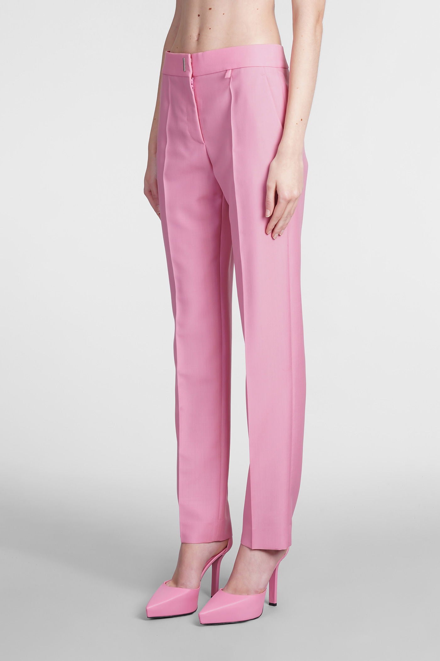 GIVENCHY WOMEN'S BRIGHT PINK TAILORED TROUSERS