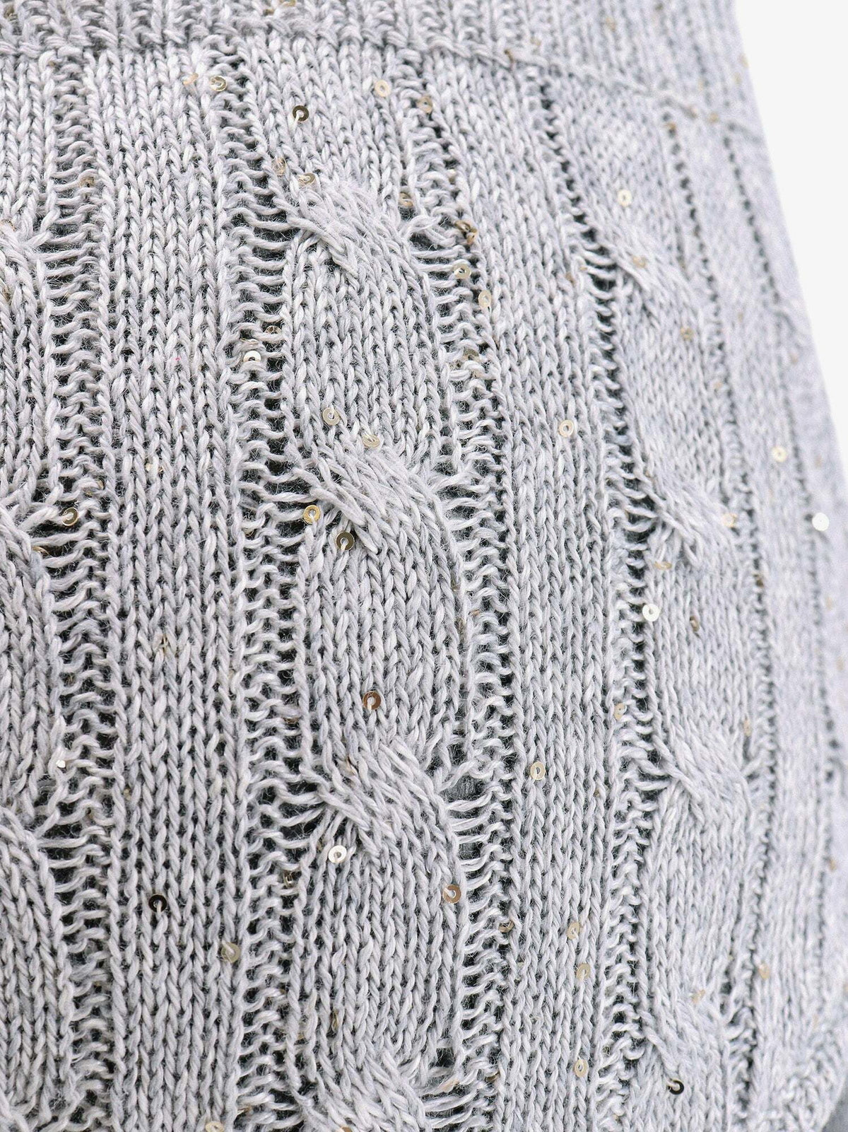 BRUNELLO CUCINELLI WOMEN'S PEBBLE CABLE KNIT LINEN SHORTS