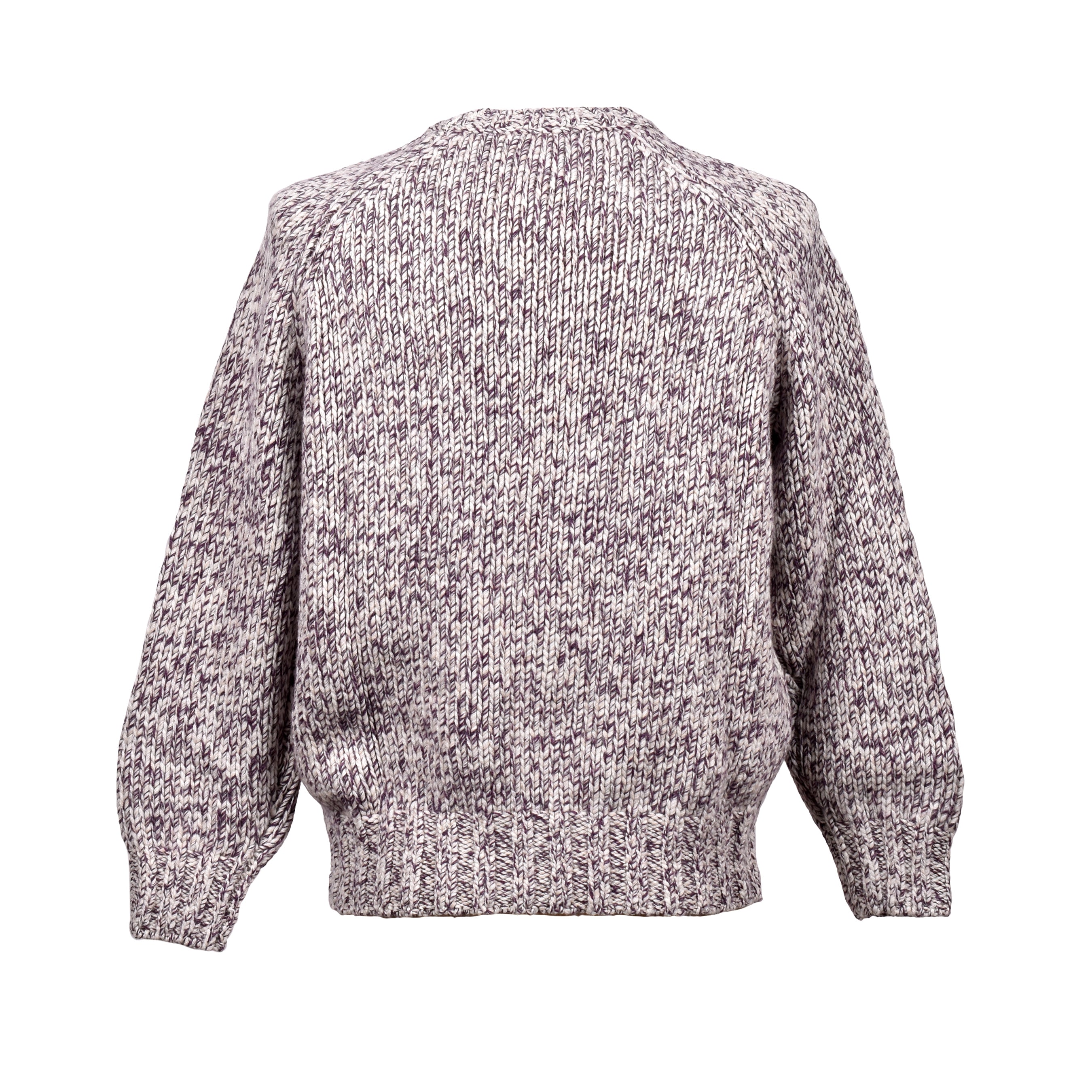 BRUNELLO CUCINELLI MEN'S ECRU CASHMERE BLEND CREW NECK SWEATER