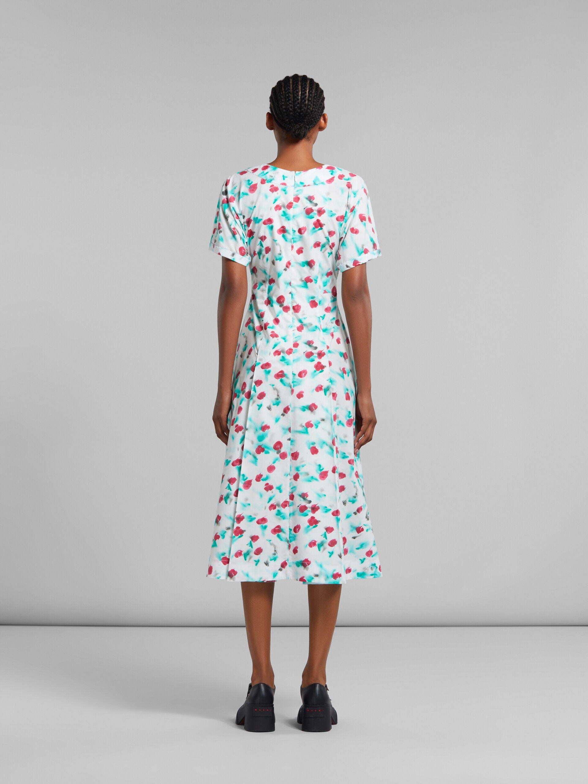 MARNI WOMEN'S FLORAL PRINT MIDI DRESS