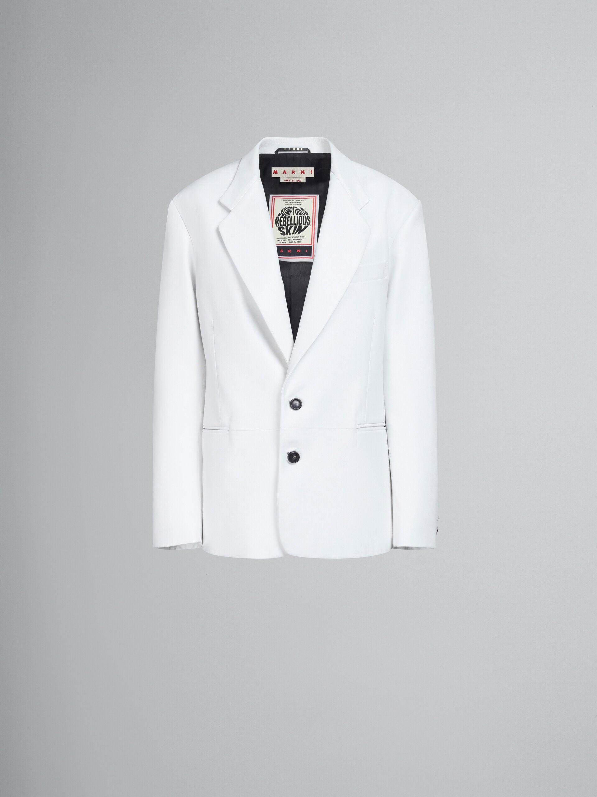 MARNI WOMEN'S LILY WHITE TAILORED BLAZER