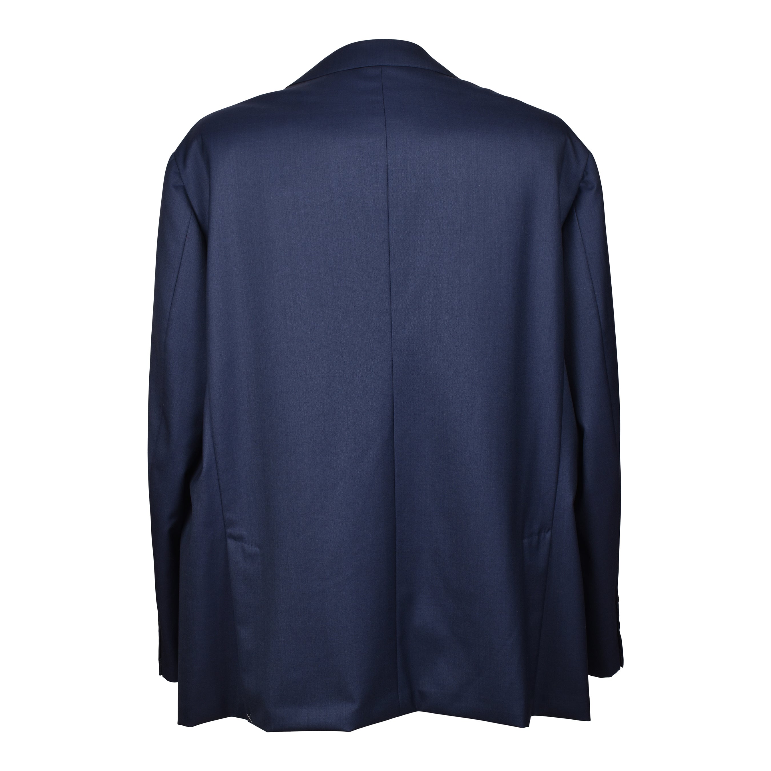 BRUNELLO CUCINELLI MEN'S NAVY VIRGIN WOOL THREE-BUTTON BLAZER