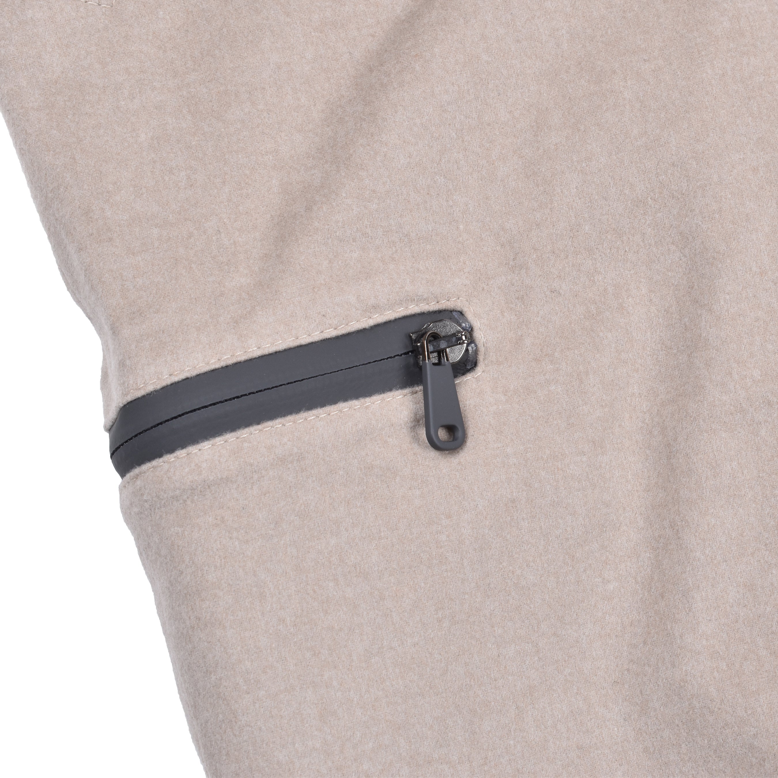 BRUNELLO CUCINELLI WOMEN'S BEIGE WOOL SKI TROUSERS