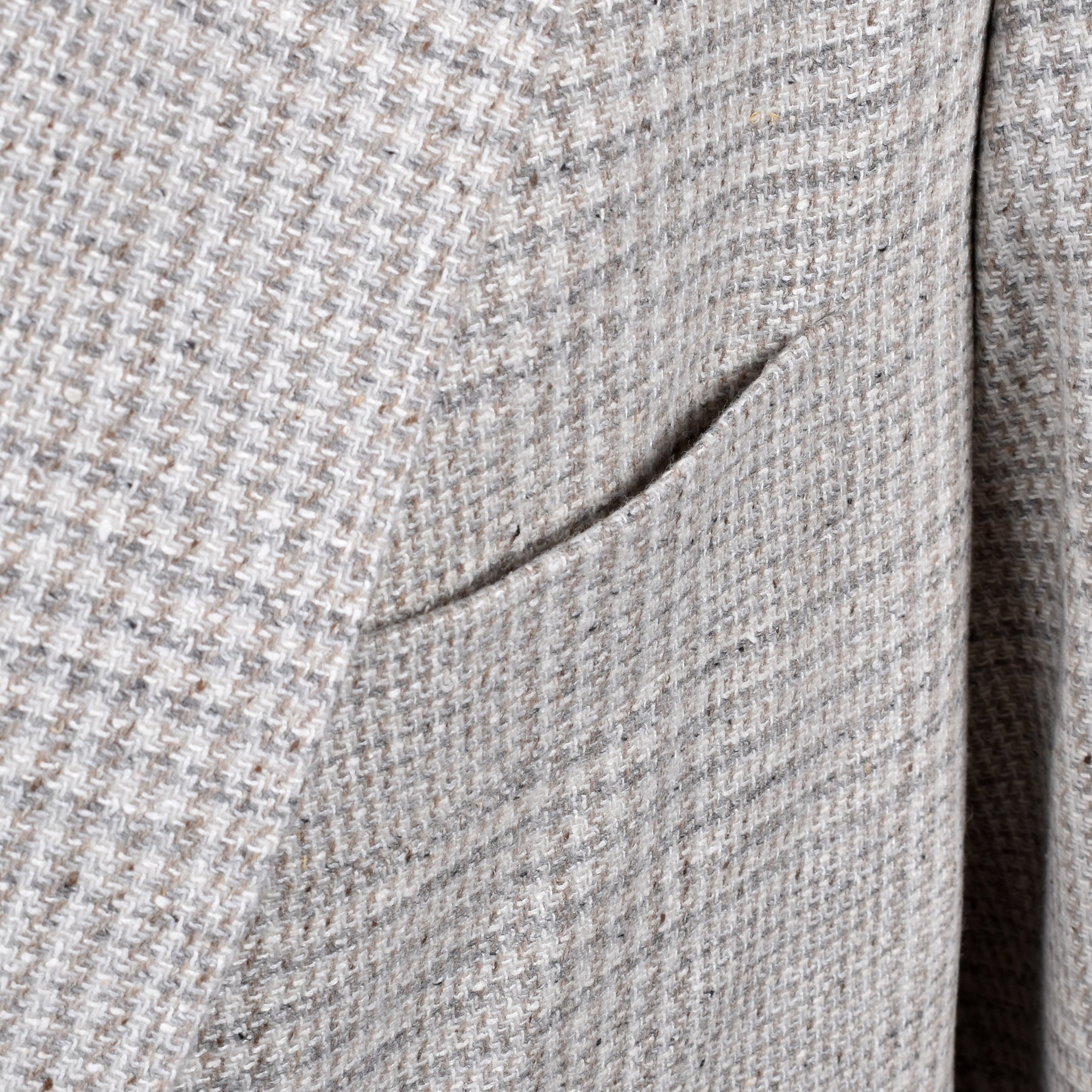 BRUNELLO CUCINELLI MEN'S SAND WOOL BLEND CHECK SUIT