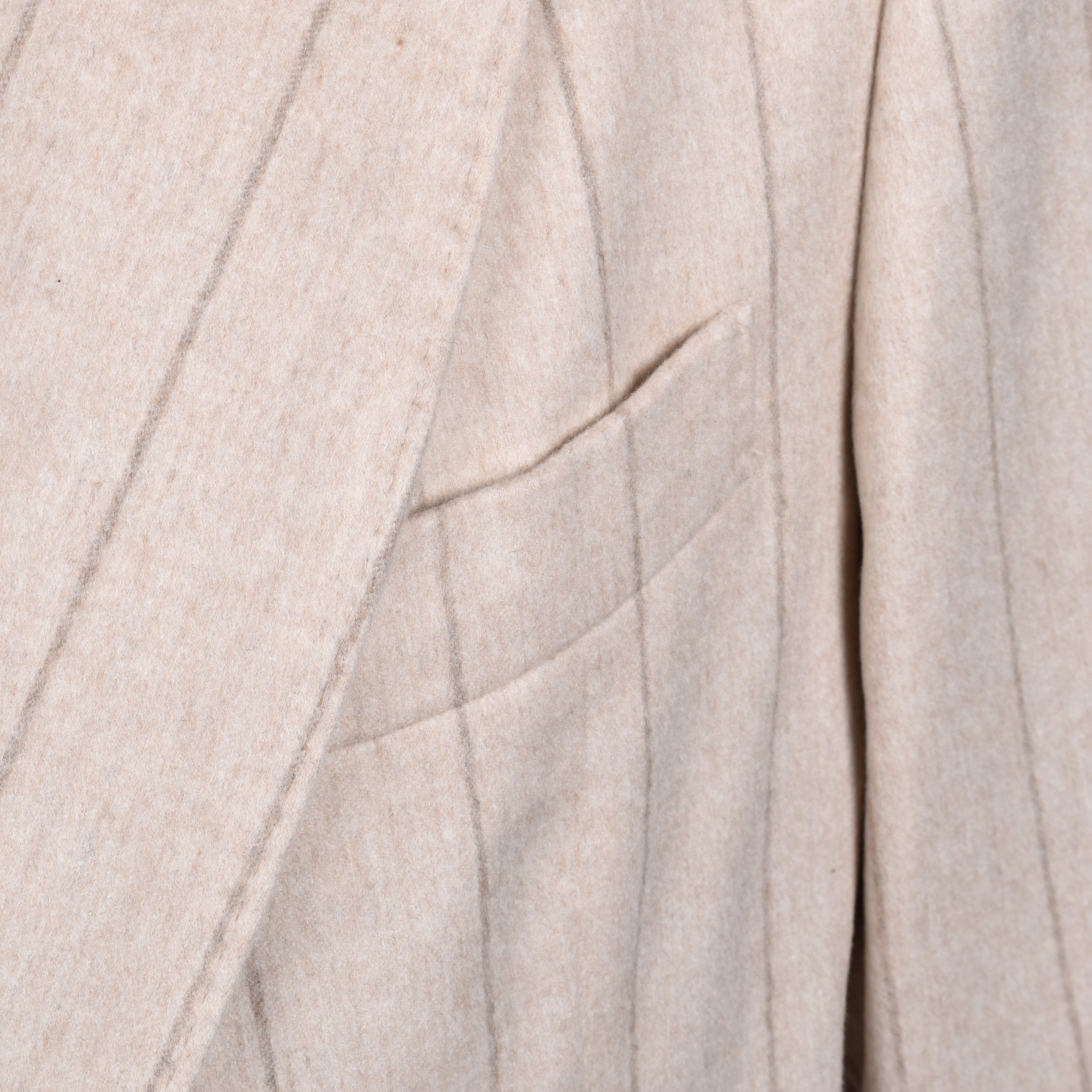 BRUNELLO CUCINELLI MEN'S SAND WOOL DOUBLE-BREASTED SUIT