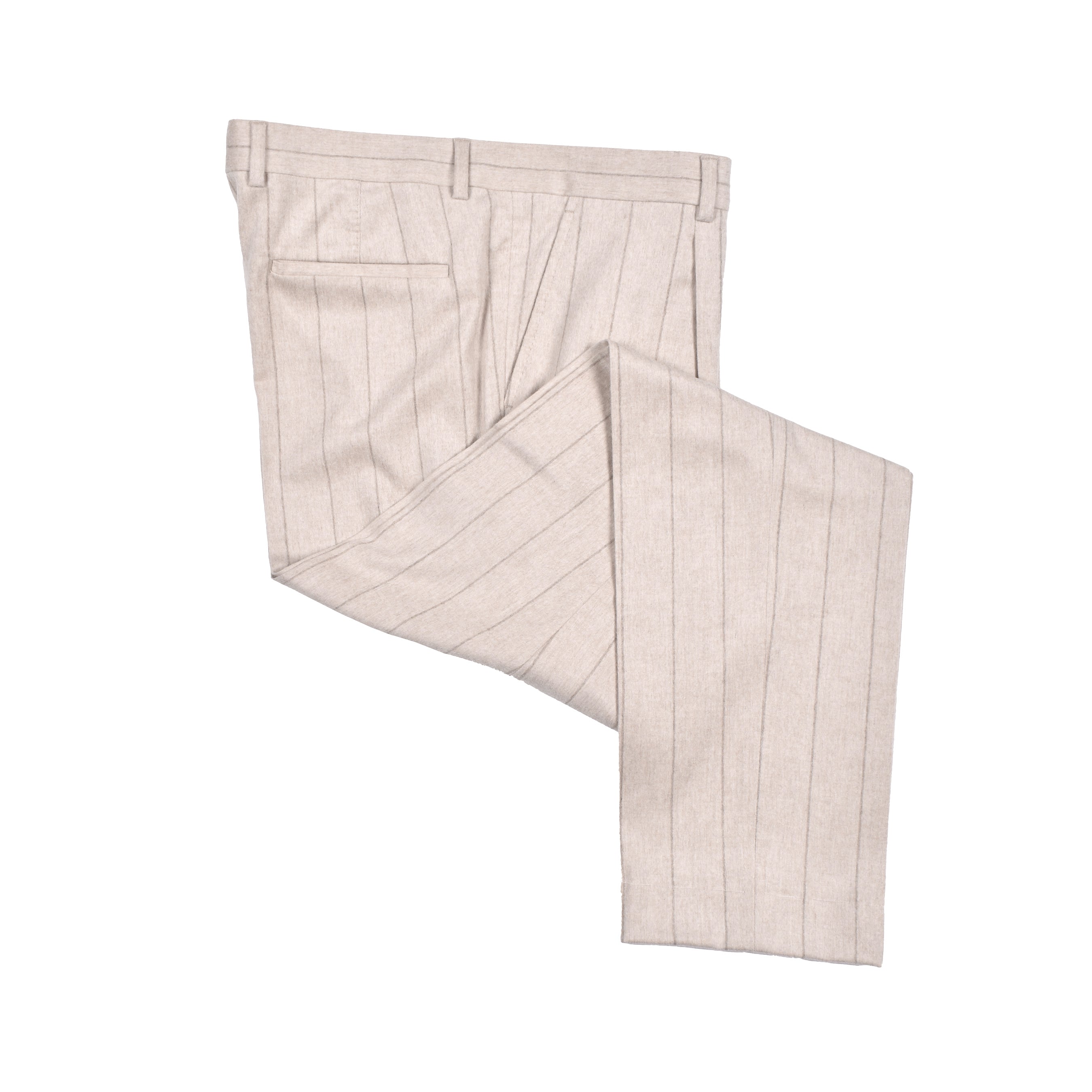 BRUNELLO CUCINELLI MEN'S SAND WOOL DOUBLE-BREASTED SUIT