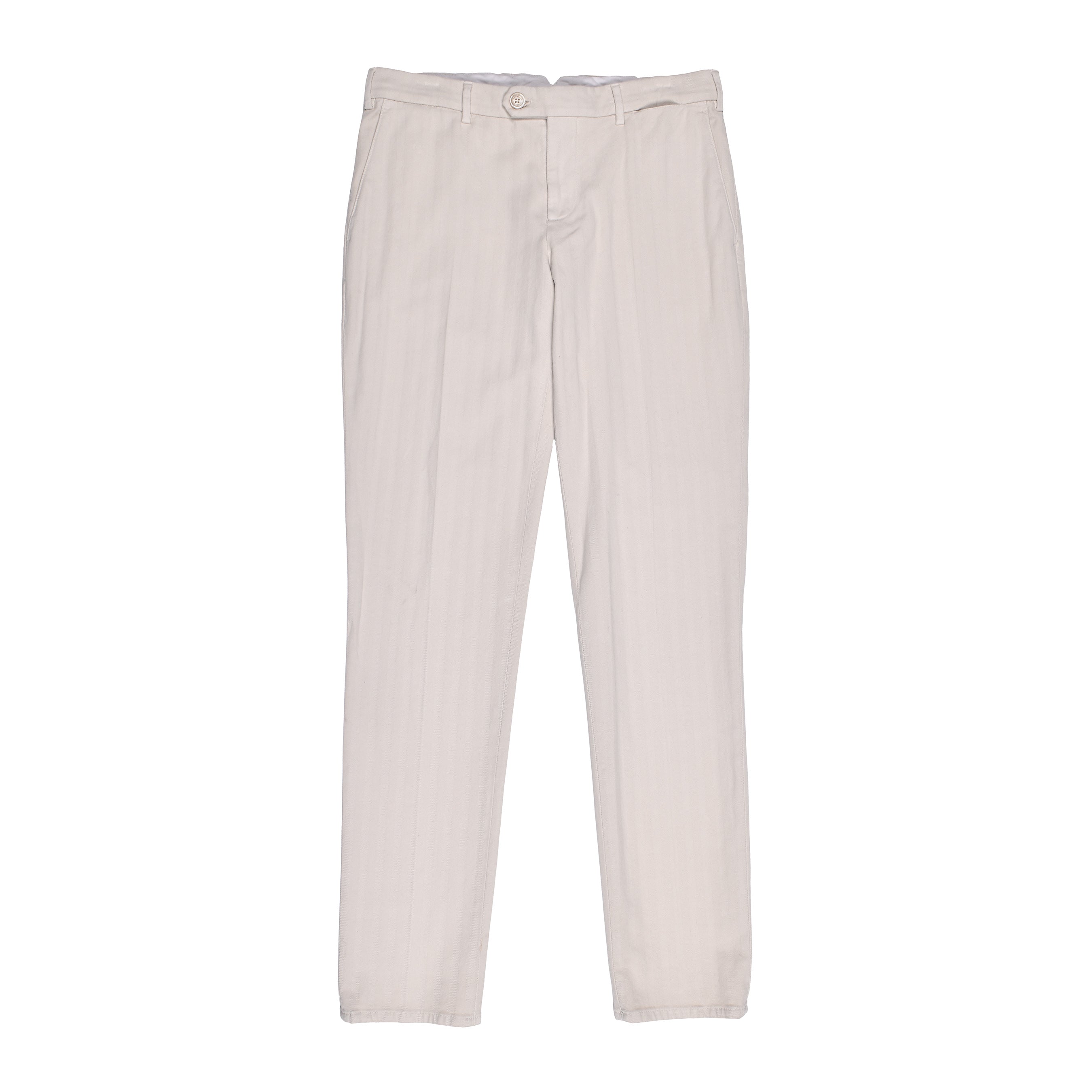 BRUNELLO CUCINELLI MEN'S FLAX TAILORED LEISURE TROUSERS